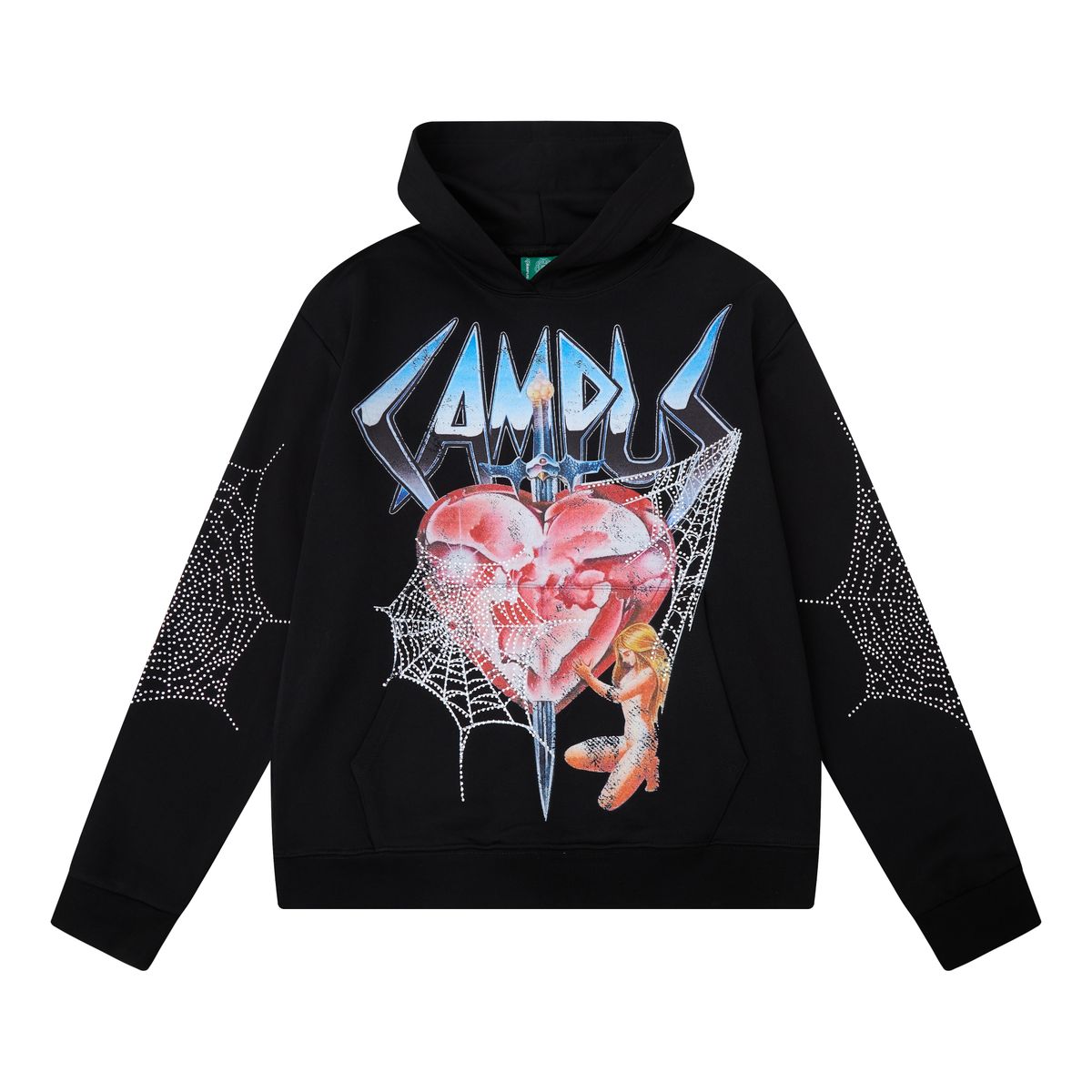 Broken Web Hoodie - Black