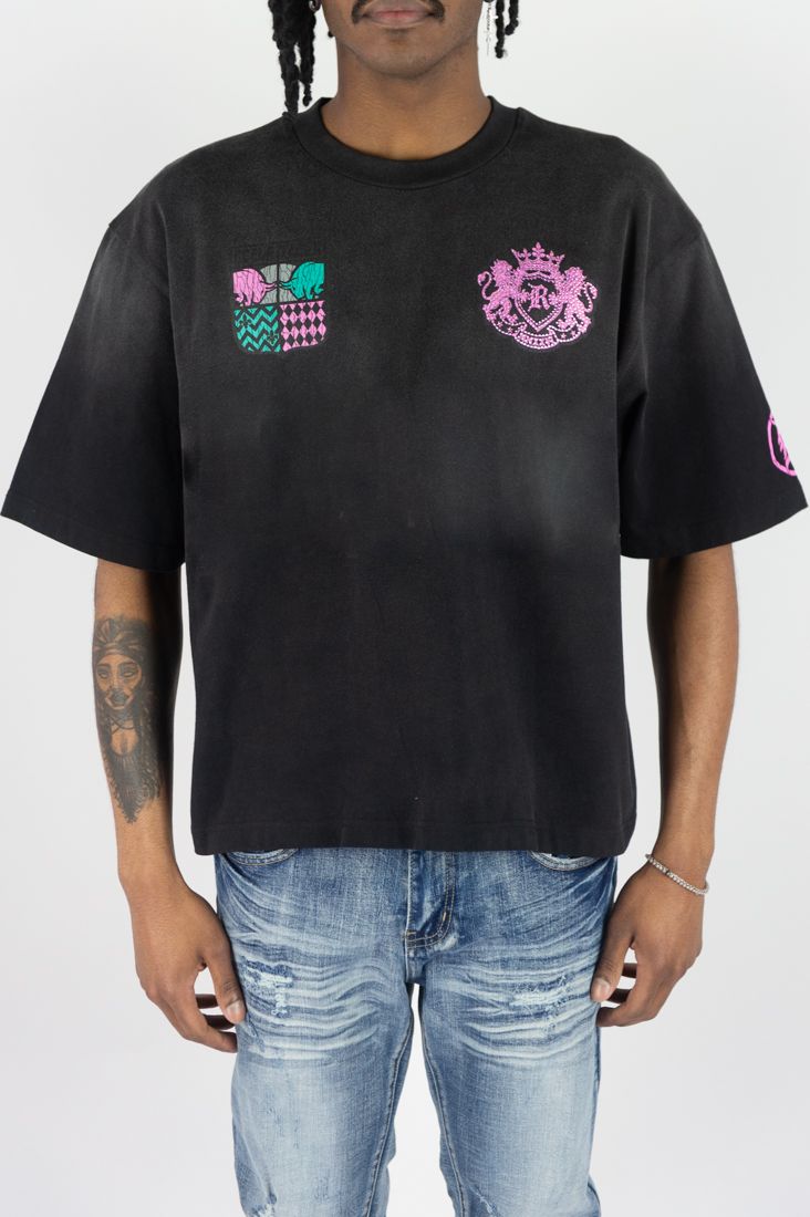 Steel Hearts T - Shirt - Black