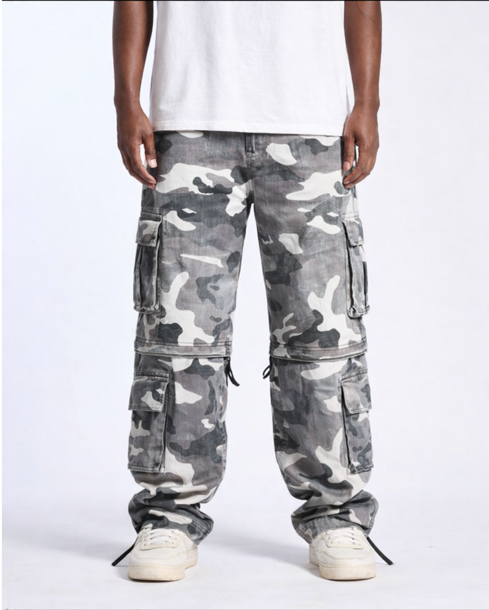 Standard Baggy Cargo - Black Camo