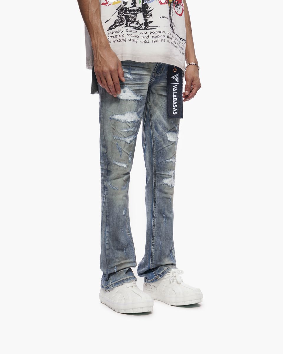 Graft Stacked Denim - Dirty Blue