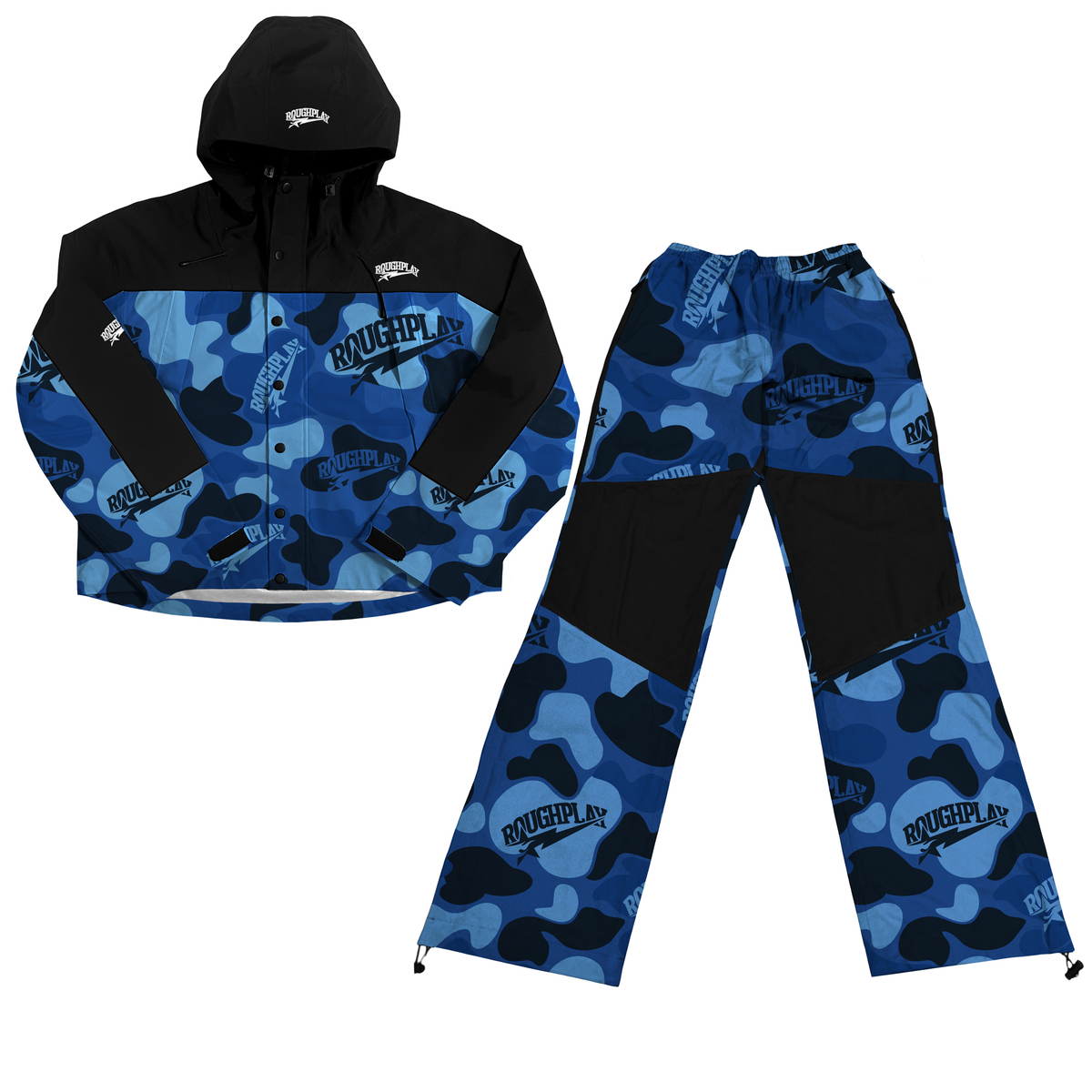Water Resisting Tracksuit - Blue Camo