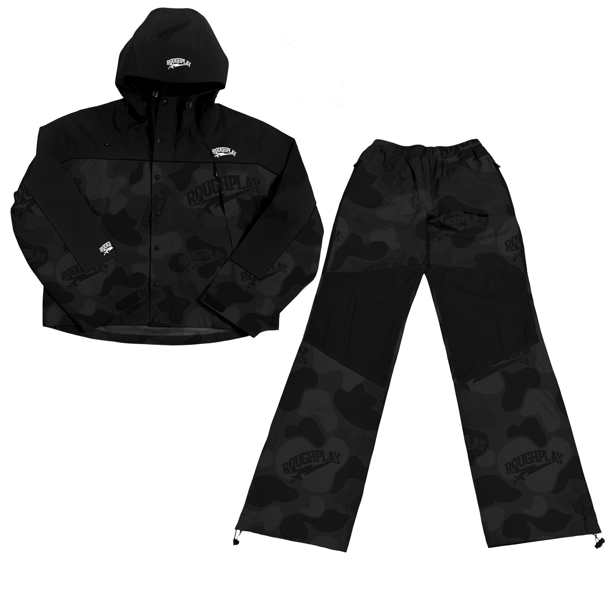 Water Resisting Tracksuit - Black Camo