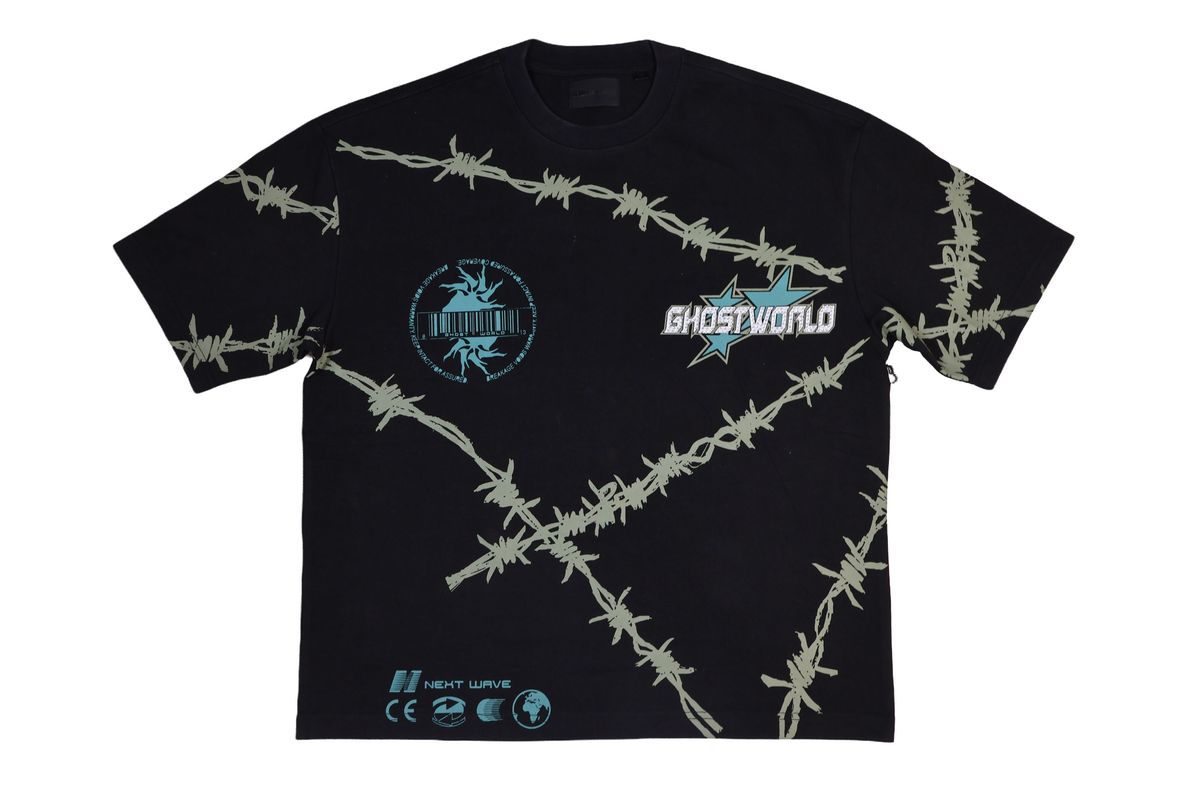 Barbed Wire Wrap T - Shirt - Black