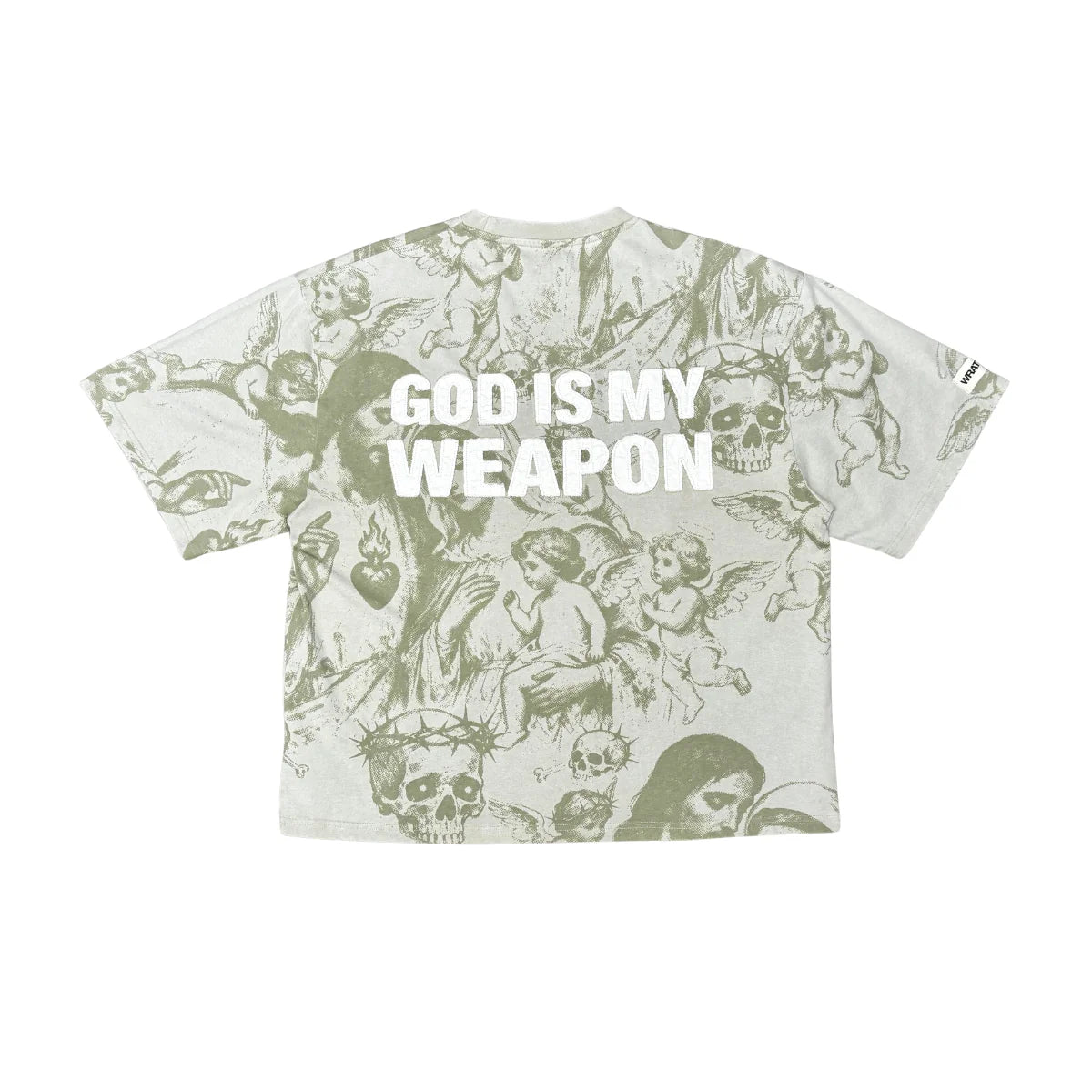 God Is My Weapon T - Shirt - Brown