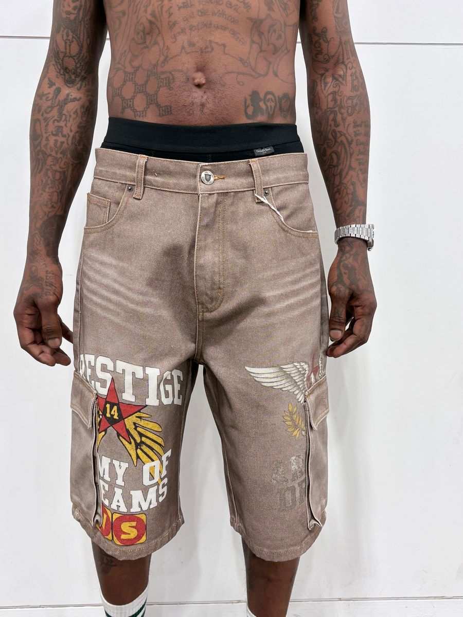 Prestige Denim Shorts - Brown