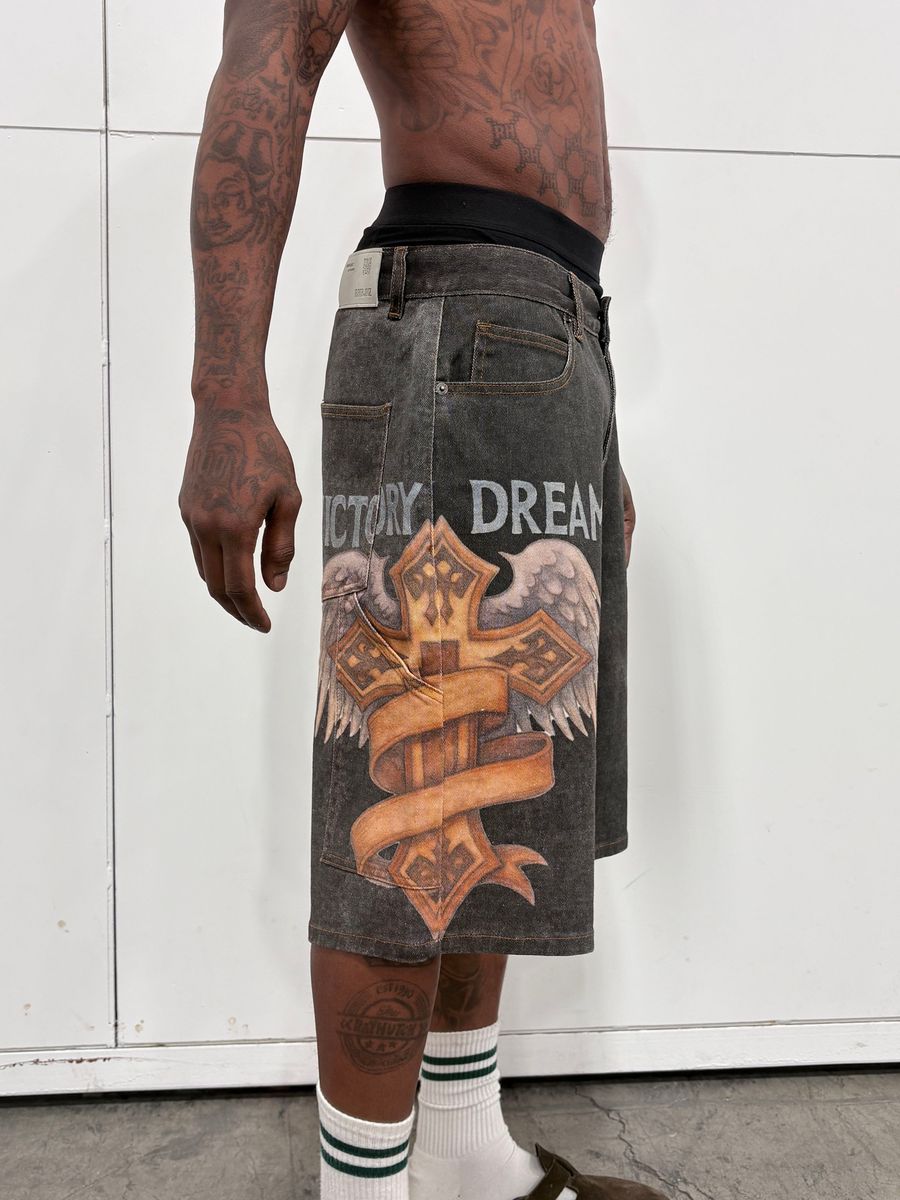 Victory Denim Shorts - Black