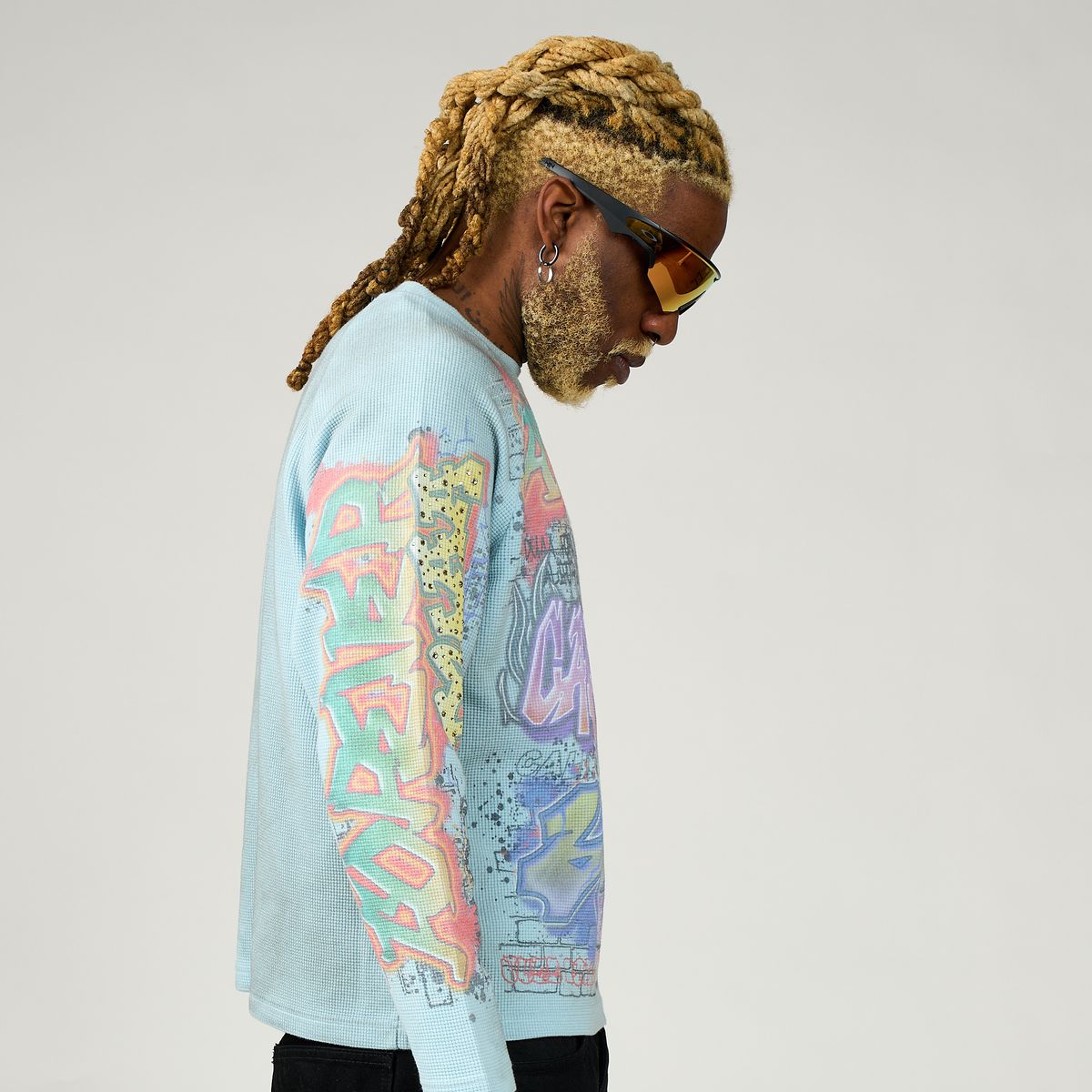 Art Long Sleeve Shirt - Blue