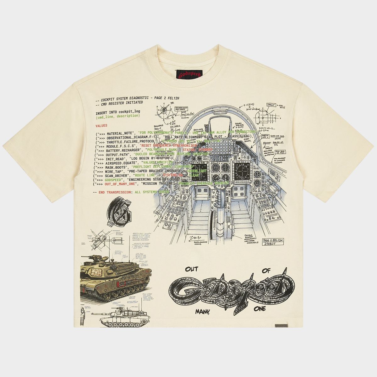 Art of War T- Shirt - Bone