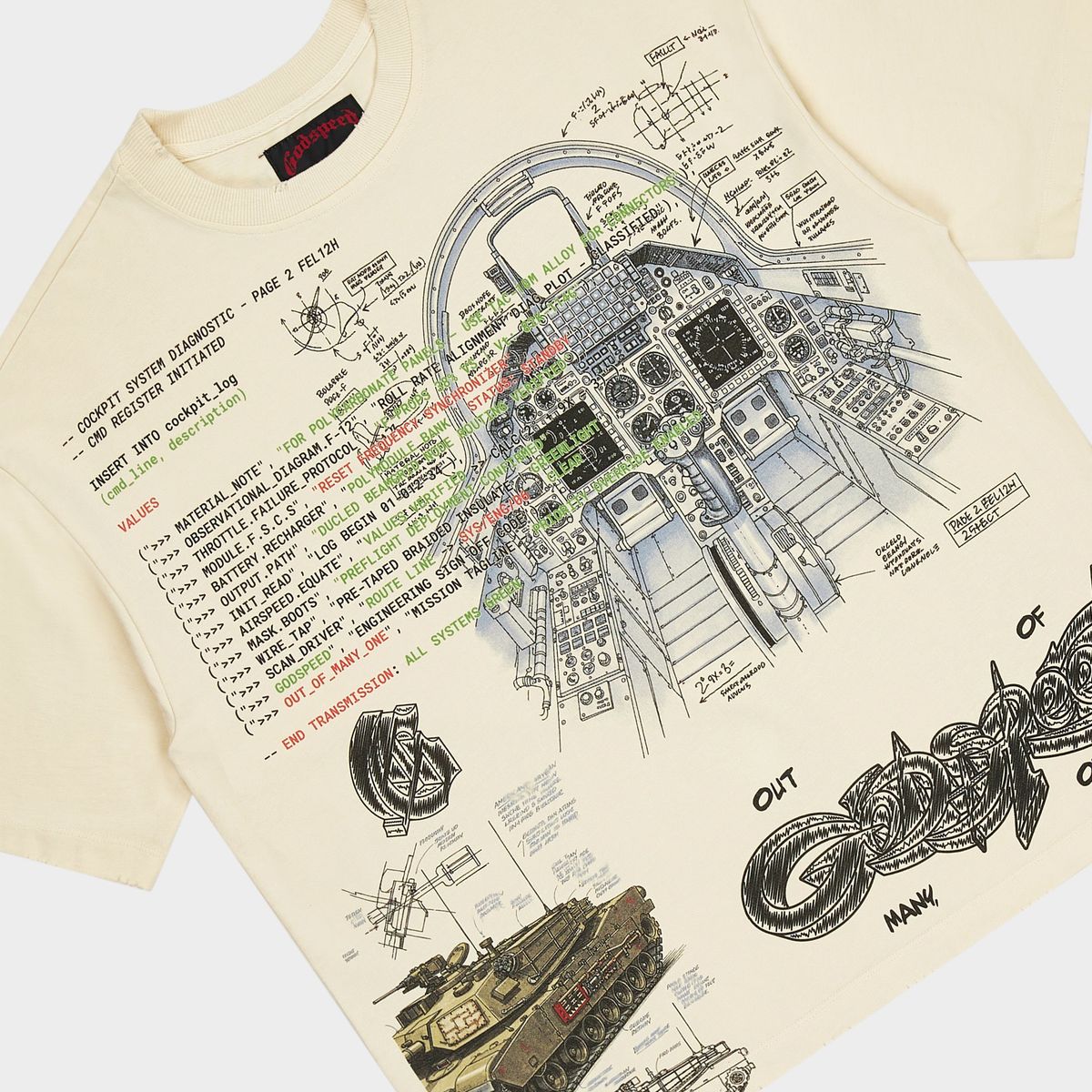 Art of War T- Shirt - Bone