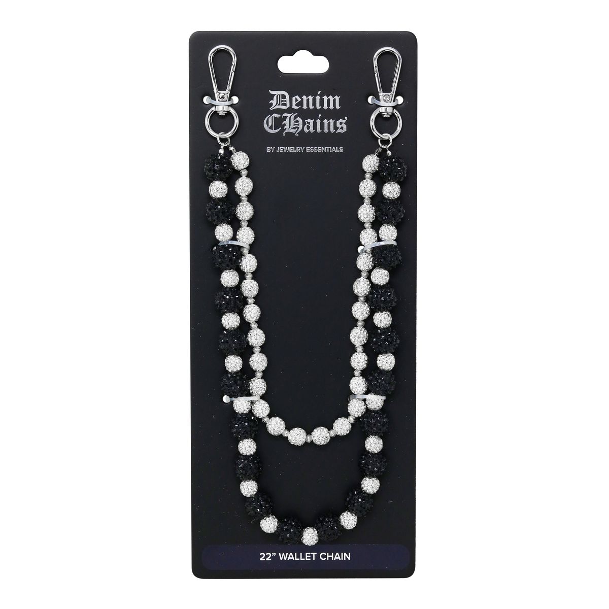 16mm & 10mm Alternating Ball Chain Black
