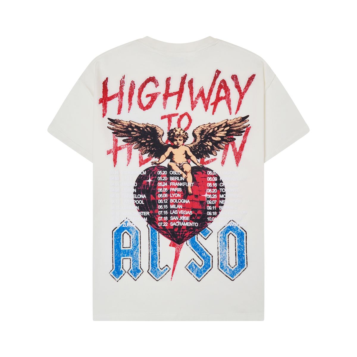 Highway To Heaven T - Shirt - Cream