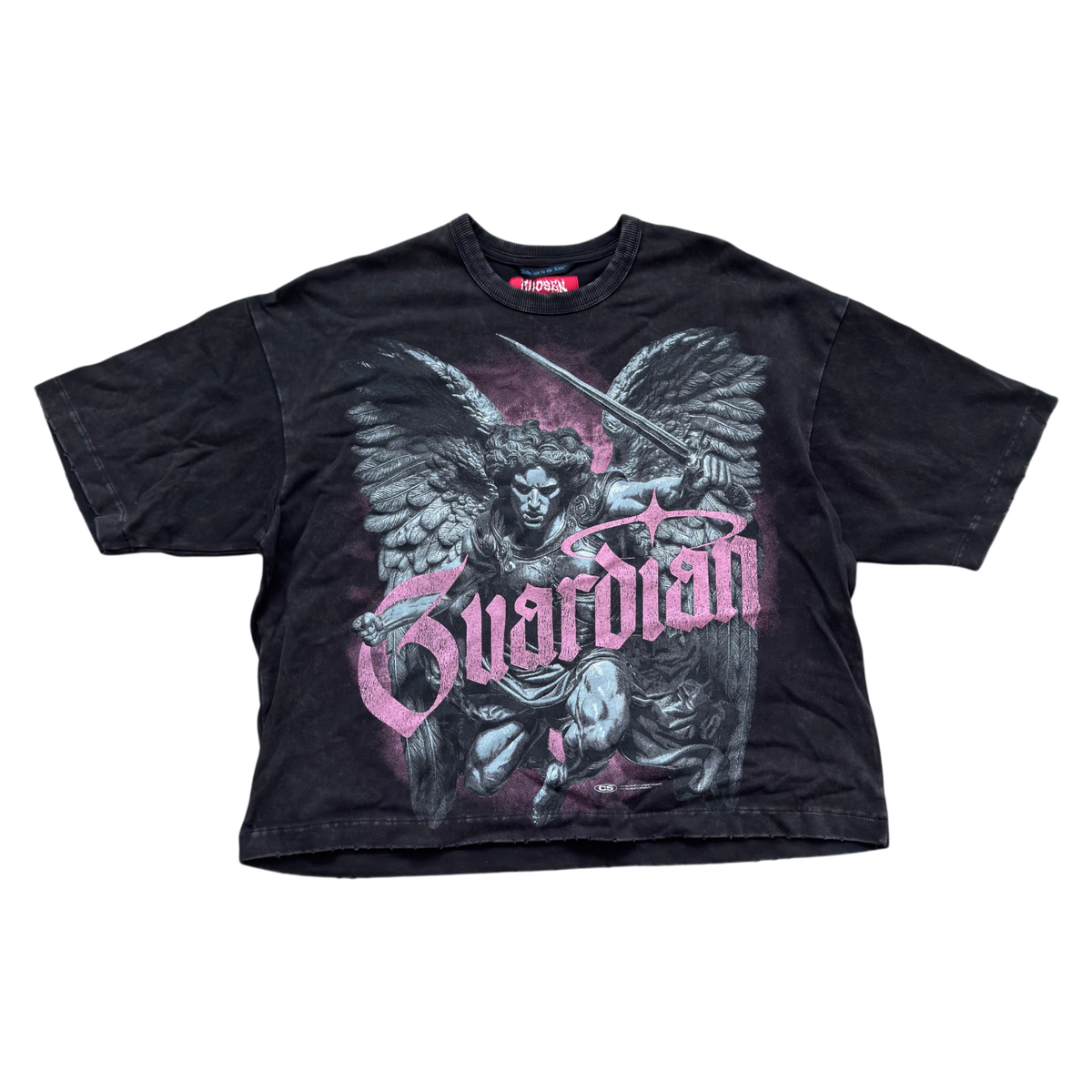 Chosen Guardian T-Shirt - Black/Pink