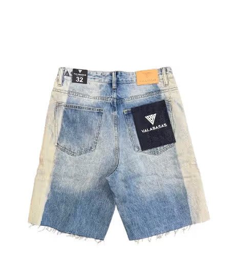 Hay Jean Shorts - Dark / Light Blue