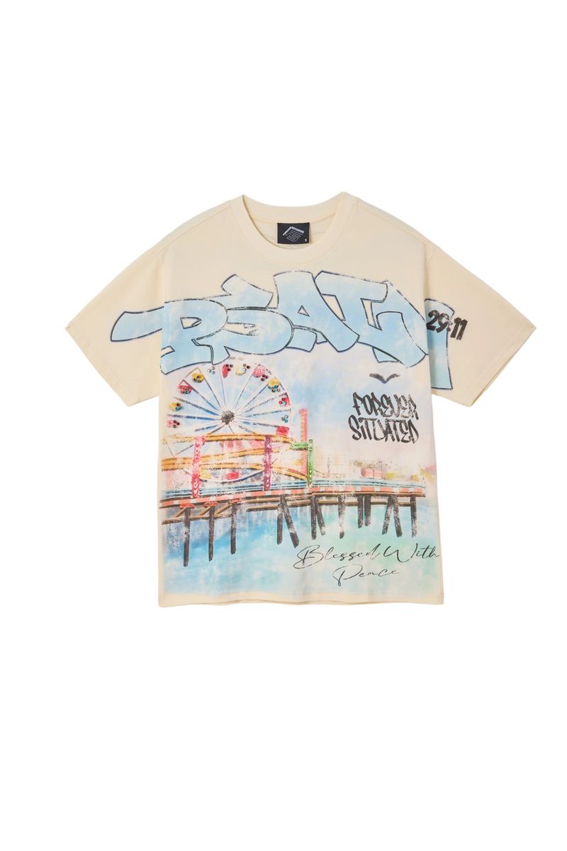 Psalm Ferris Wheel T-Shirt - Cream