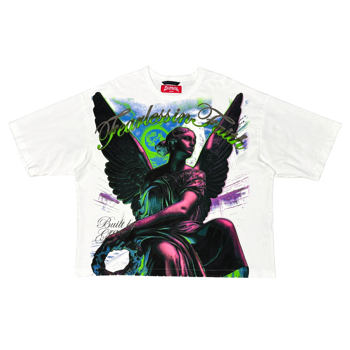 Chosen Fearless In Faith T-Shirt - White