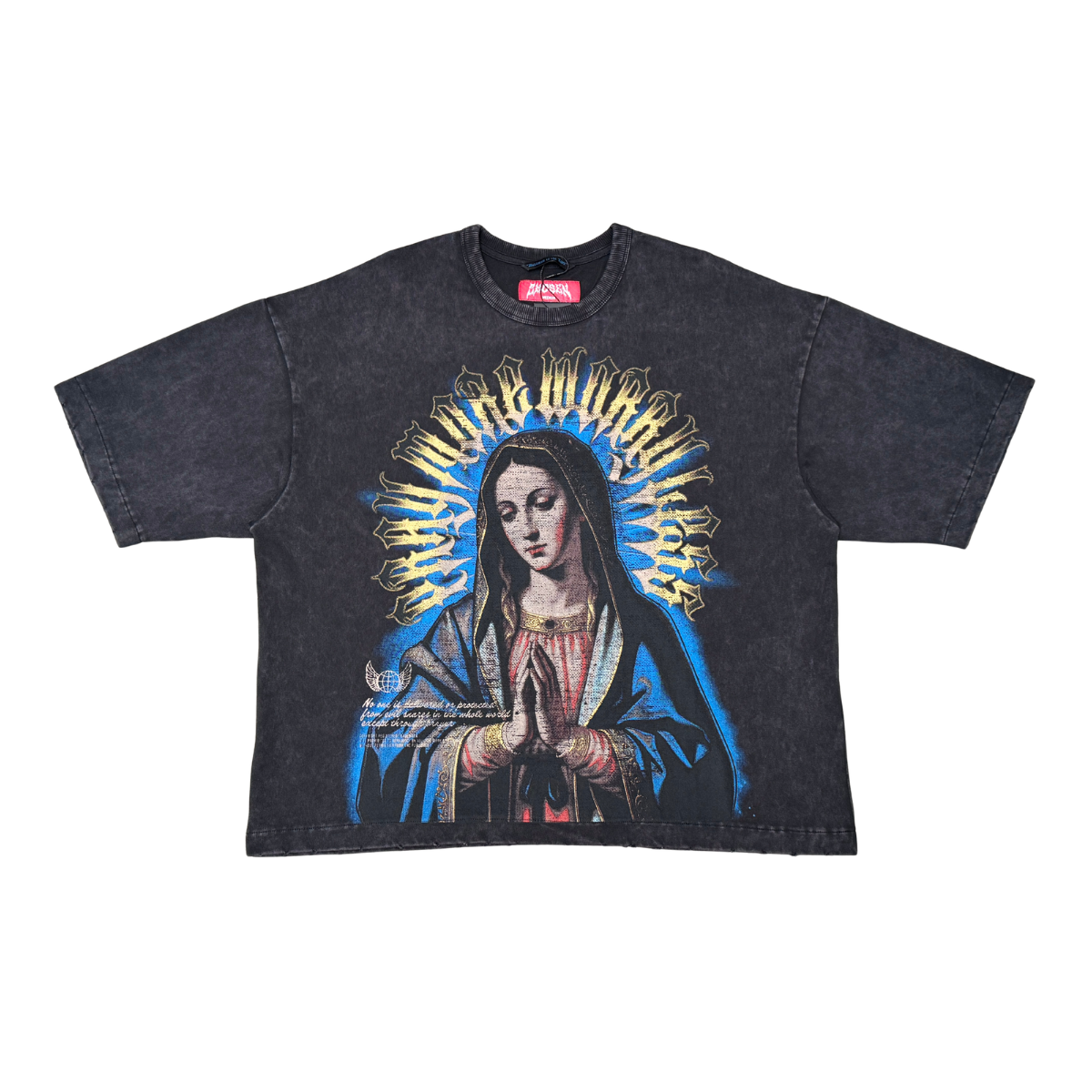 Chosen Pray More Worry Less T-Shirt - Black/Blue