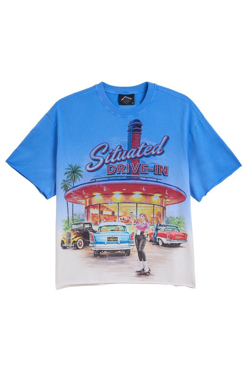 Situated Drive In T-Shirt - Blue