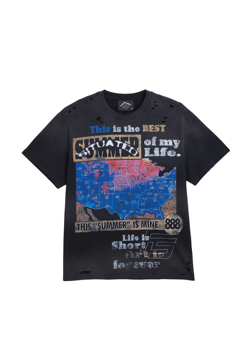 Situated Summer T-Shirt - Black