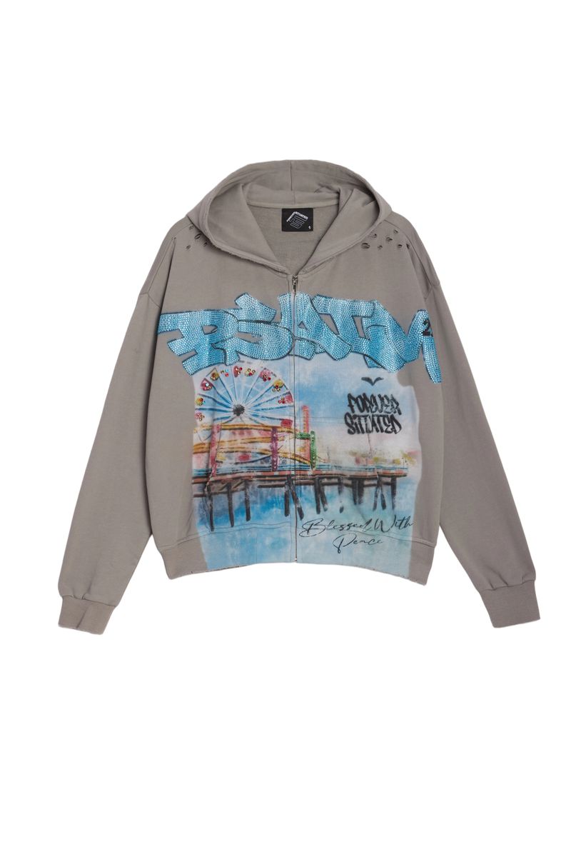 Ferris Wheel Hoodie - Gray