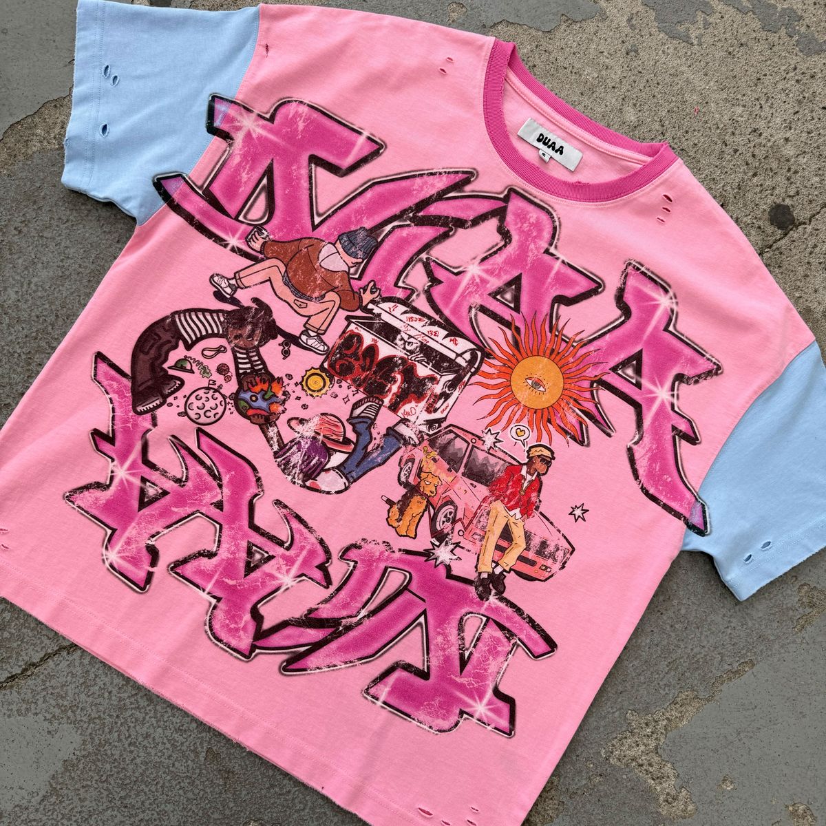 Grind T-Shirt - Multi Pink