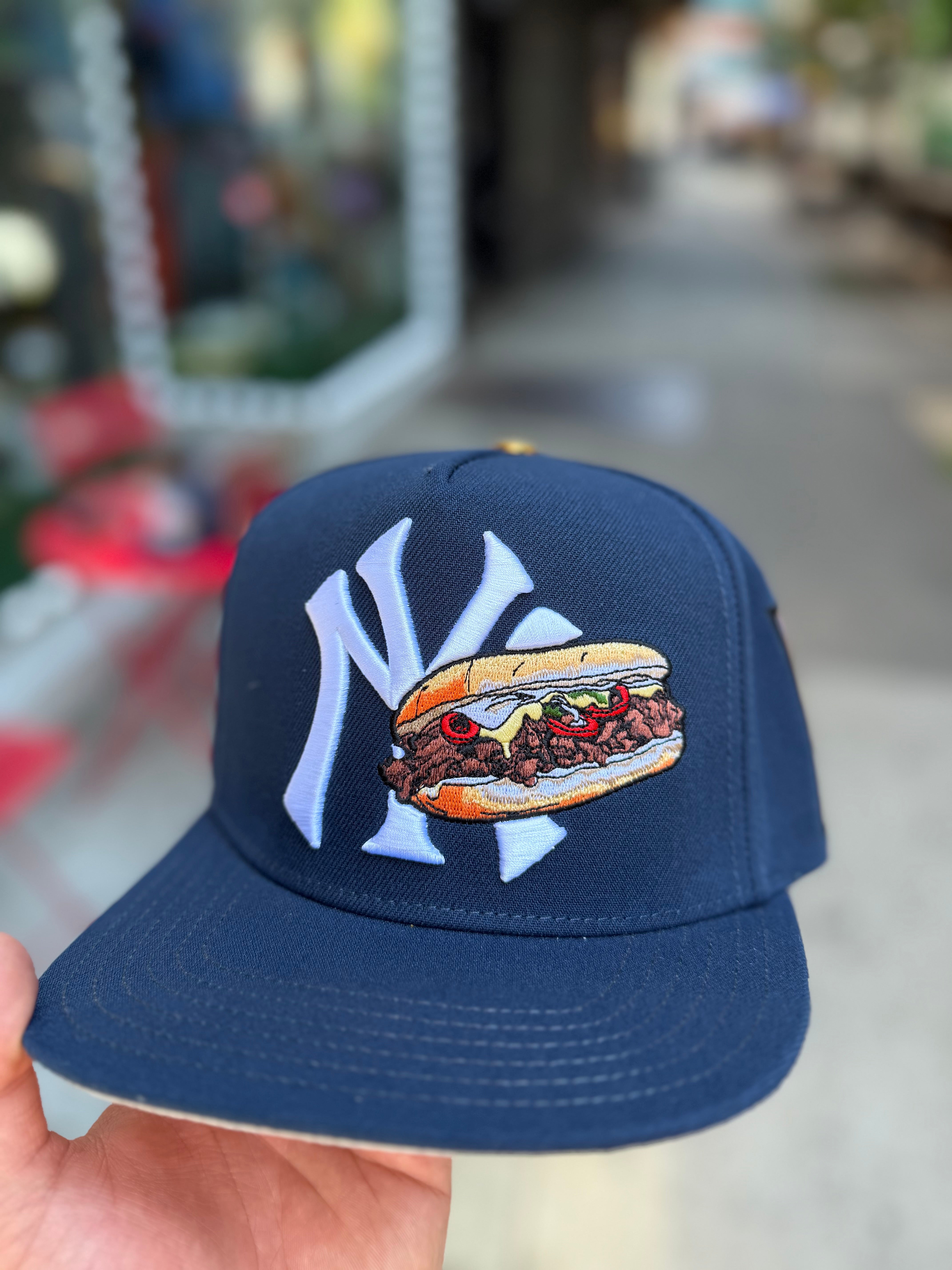 NY Yankees Chopped Cheese (ATM) Snapback - Navy Blue