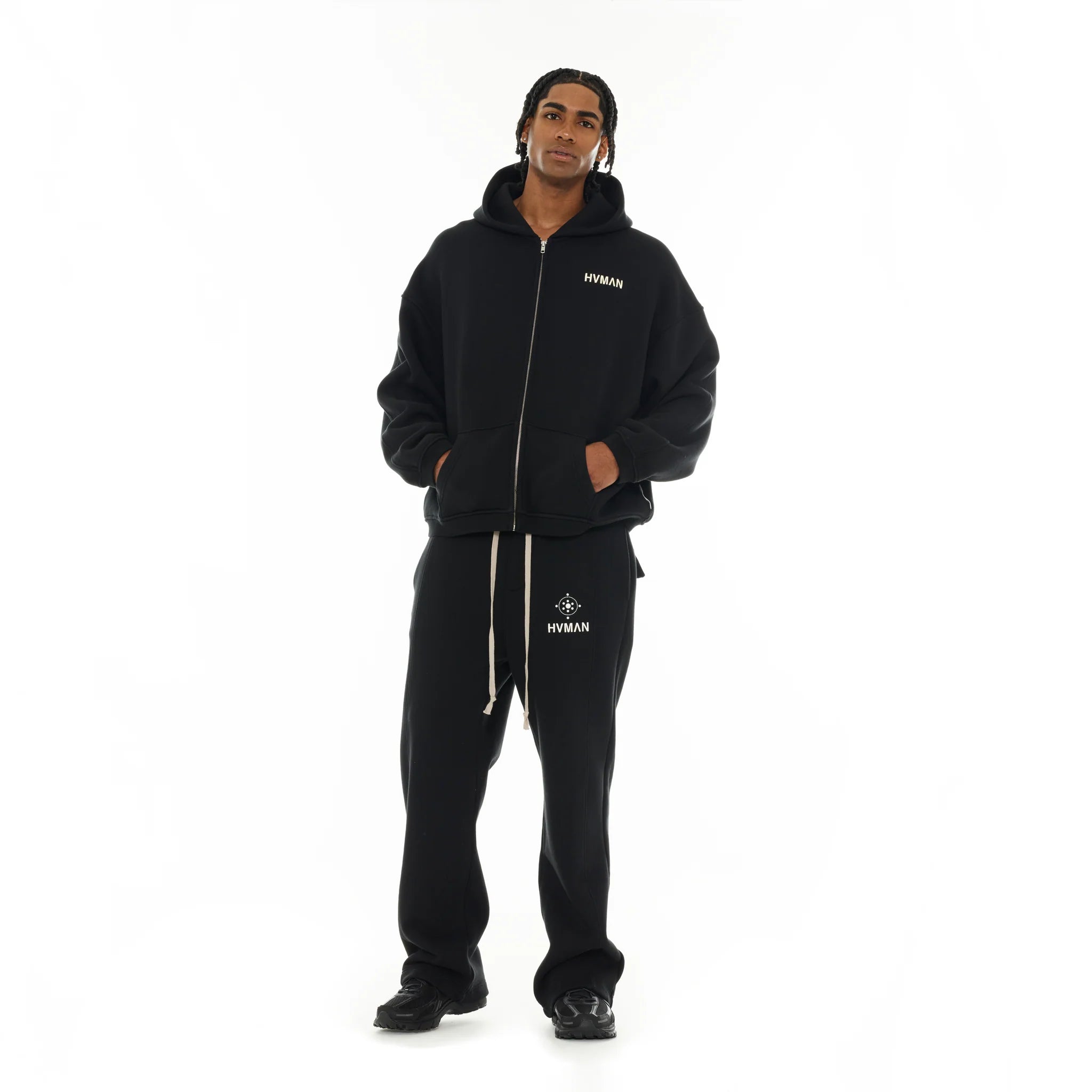 Novelty Oversized Sweatsuit - Black