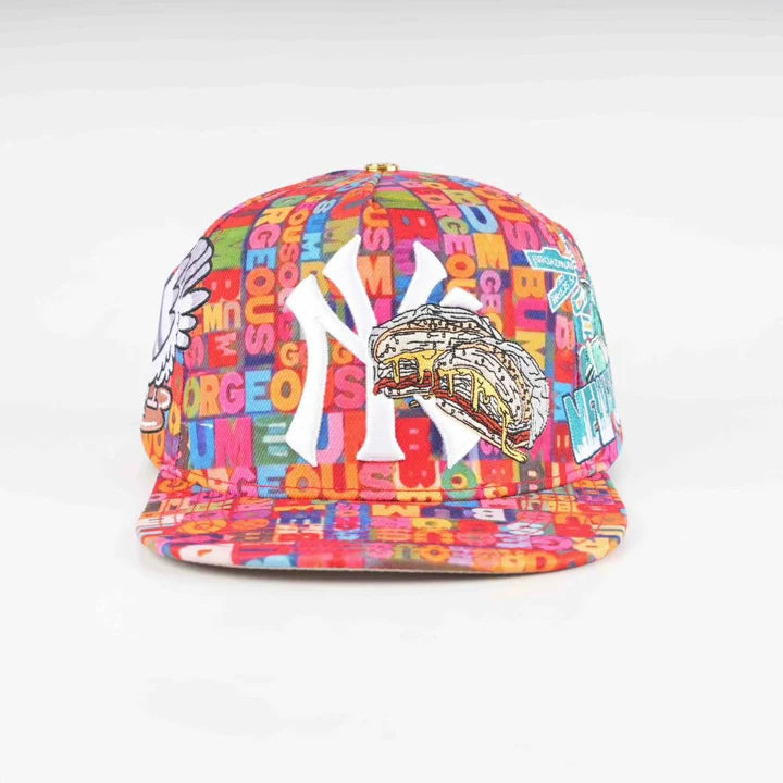 NY Yankees Bacon Egg n Cheese Snapback - Rainbow