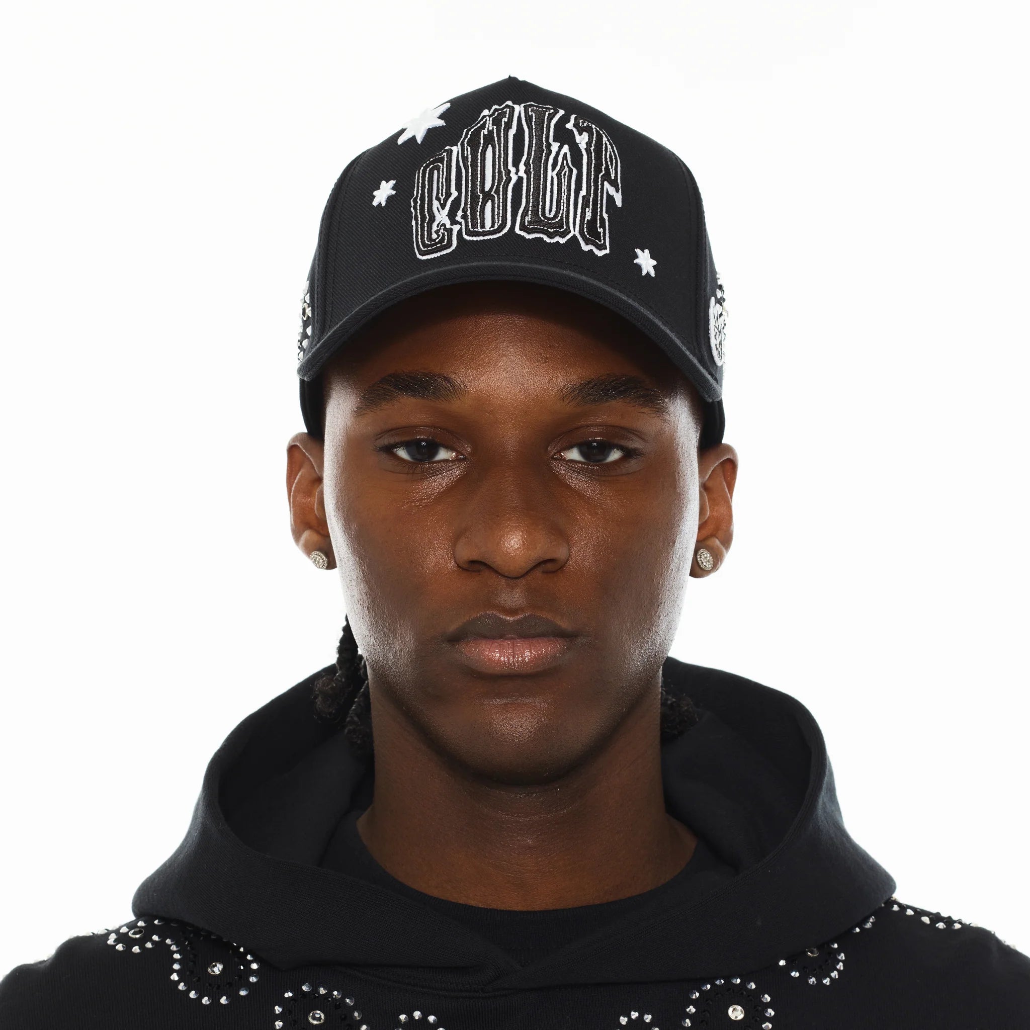 Cult x El Alfa Paisley 5 Pannel A Frame Trucker Hat - Black