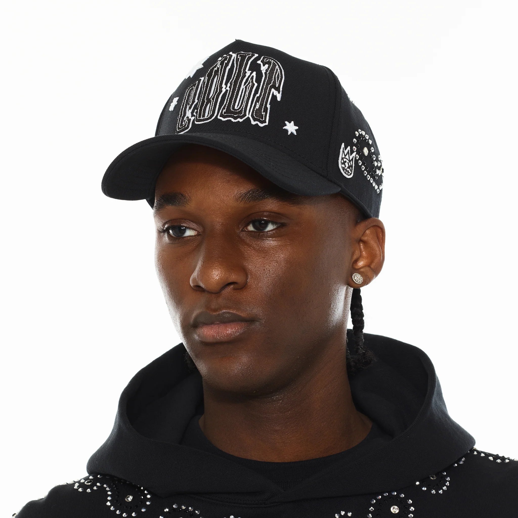 Cult x El Alfa Paisley 5 Pannel A Frame Trucker Hat - Black