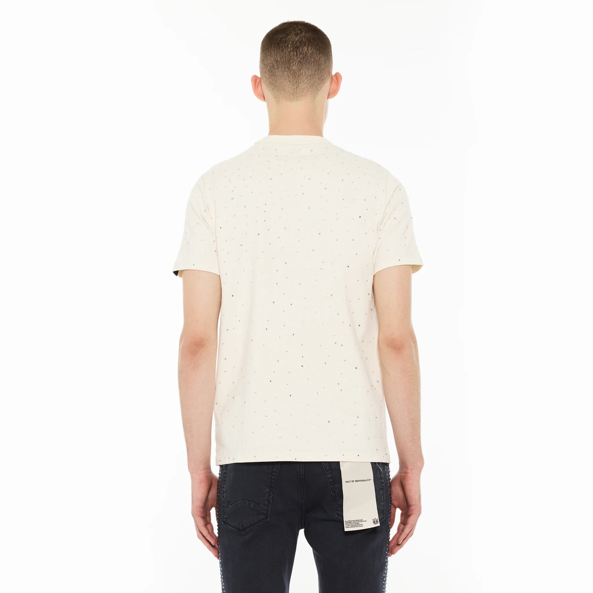 Cult x El Alfa Panther Short Sleeve Crew Neck T-Shirt - Winter White