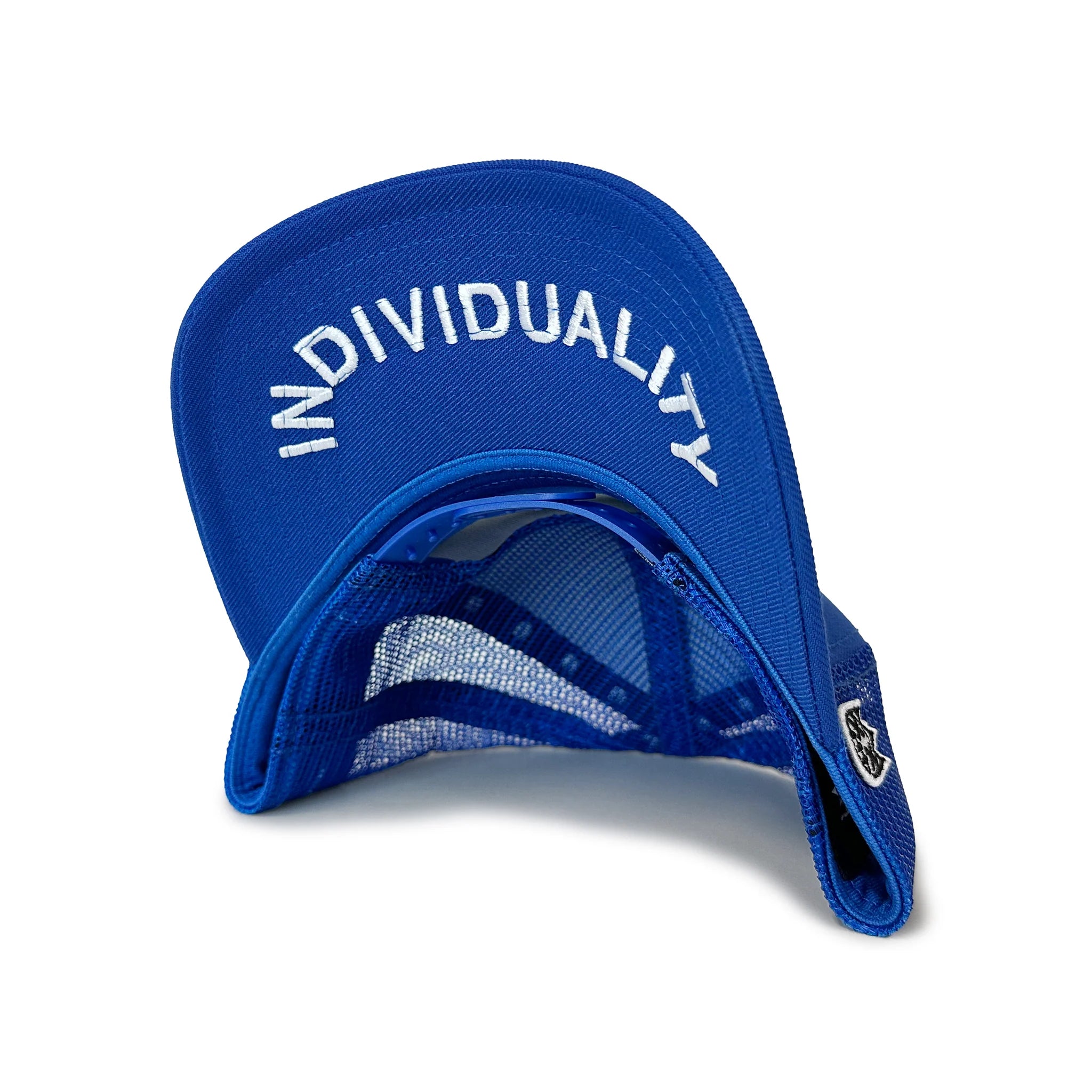 Clean Crystal Logo Mesh Back Trucker - Blue