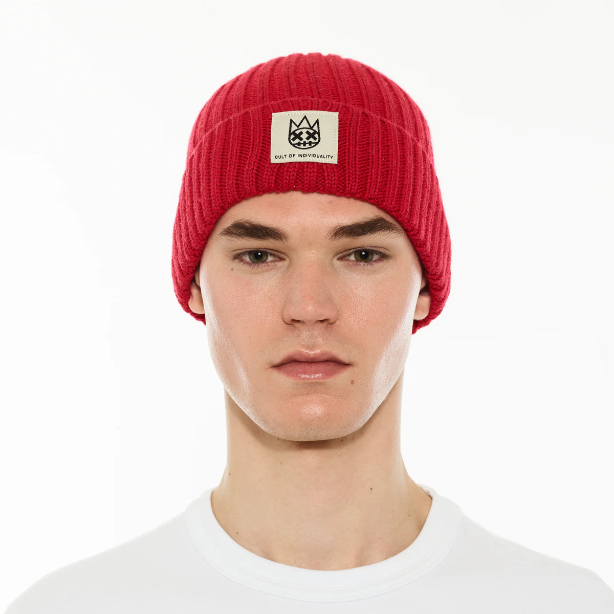 Knit Hat - Rouge Red