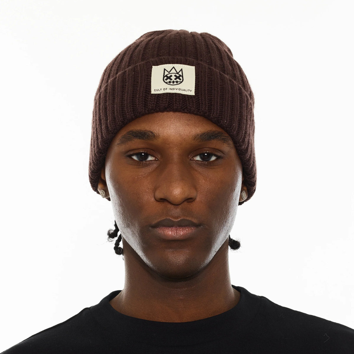 Knit Hat - Chocolate