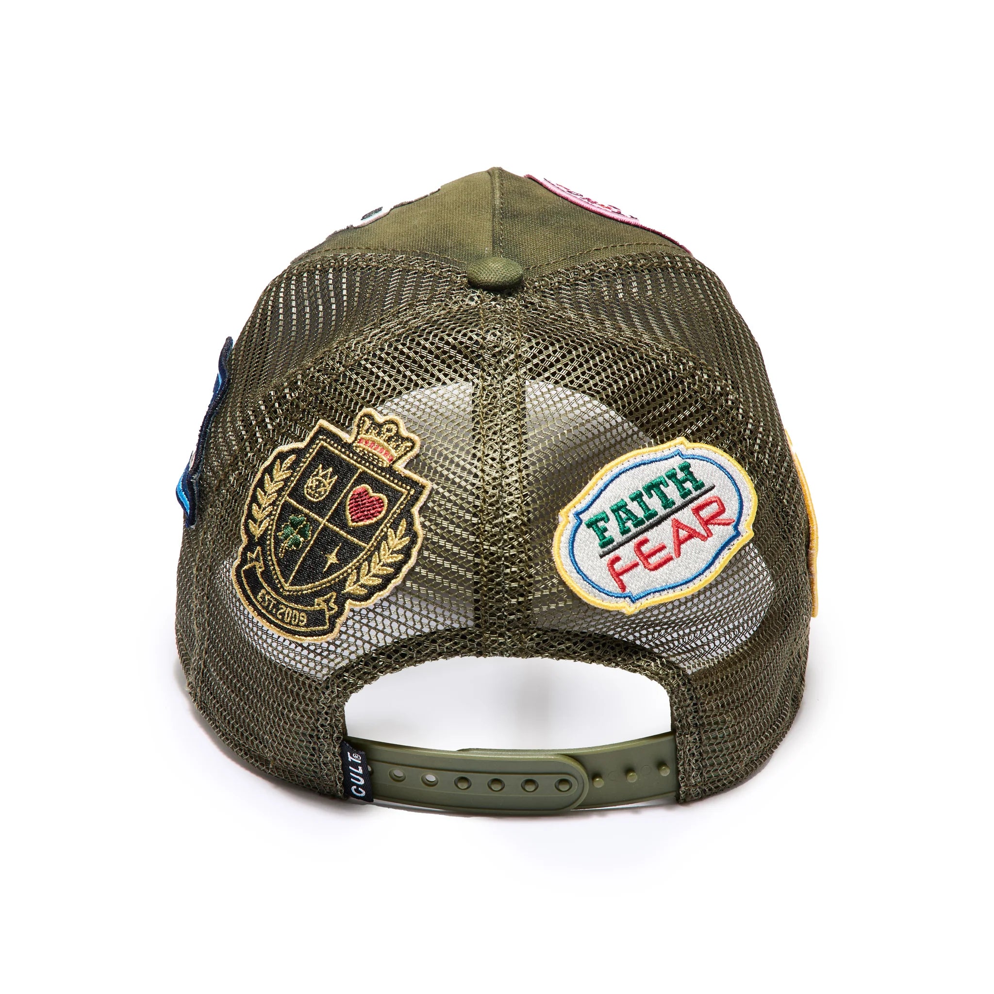 Mesh Back Trucker Hat - Camo Green