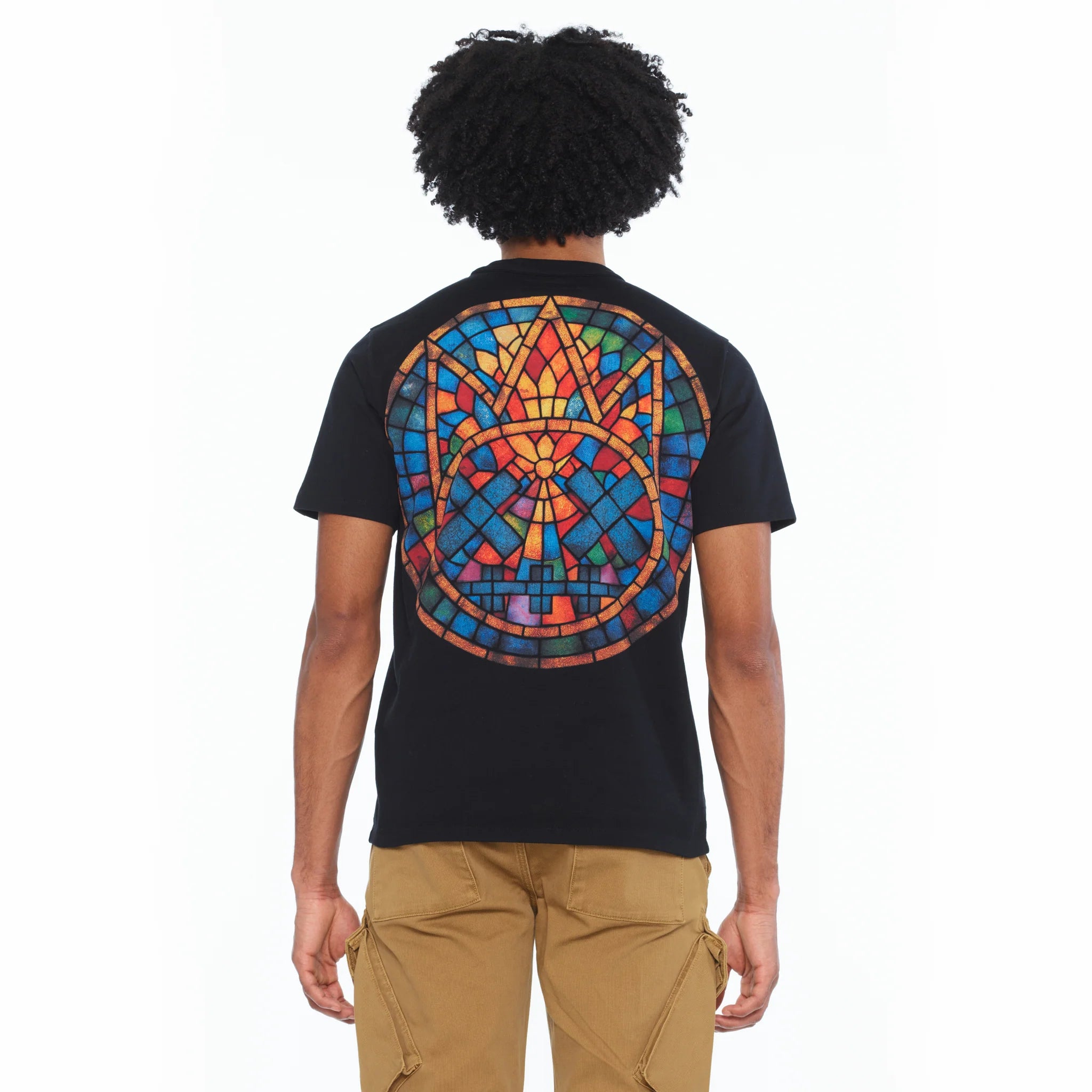 Stained Glass T-Shirt - Black