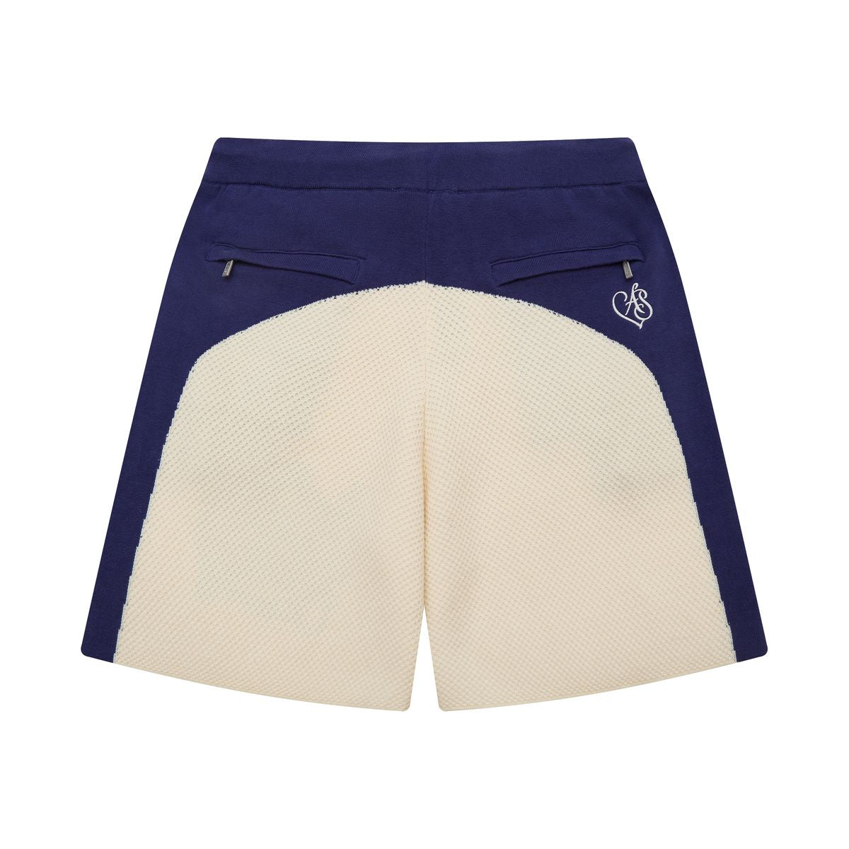 Clubhouse Knit Shorts - Cream / Navy