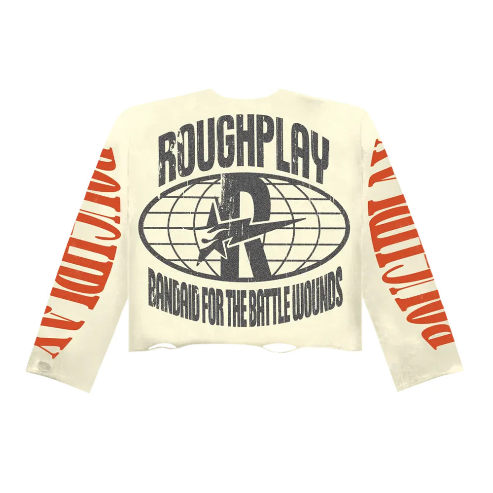 Warning Long Sleeve Shirt - Cream