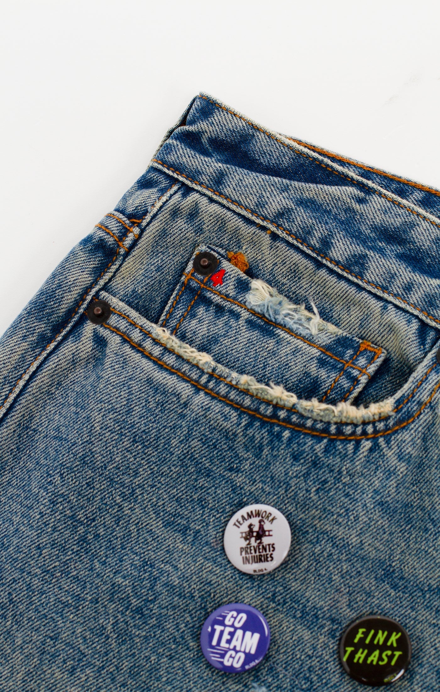 Pin Boy Returns Jean Shorts