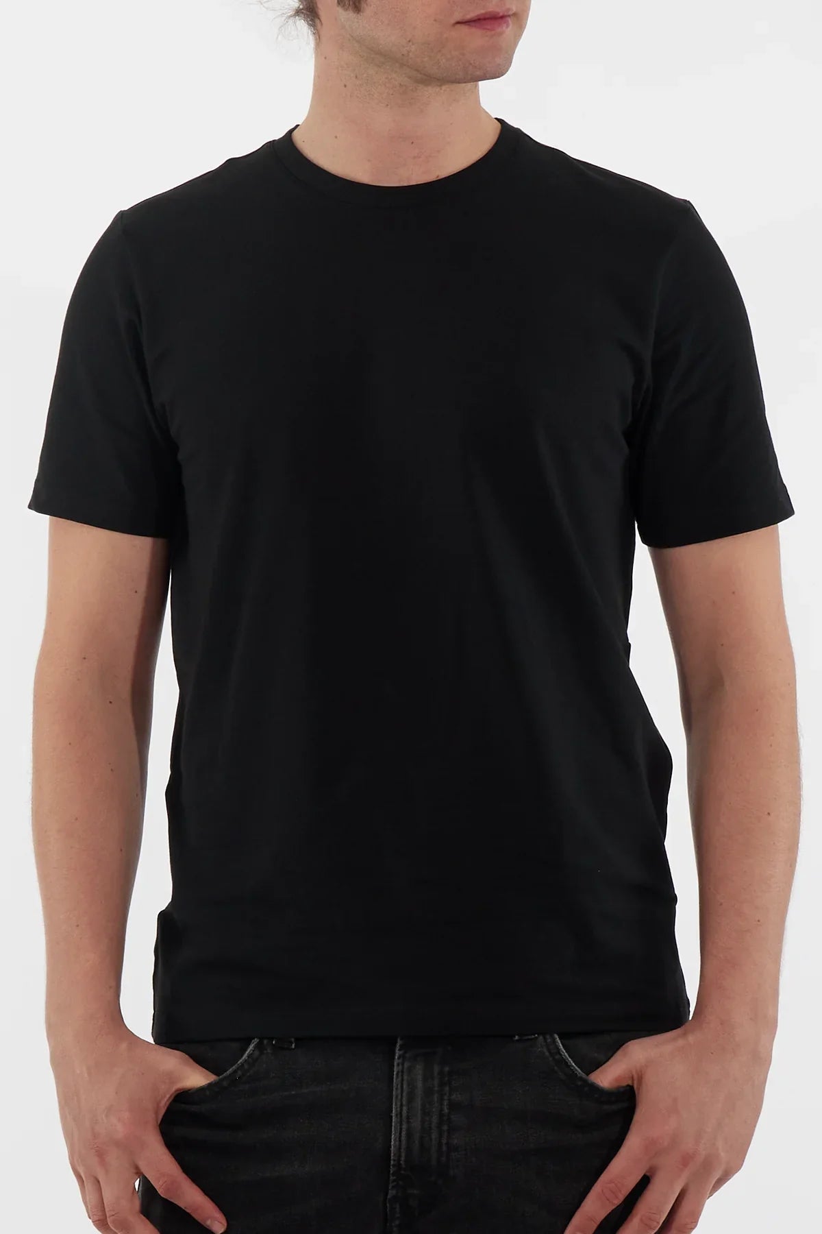 Rich Cotton T Shirt-Black