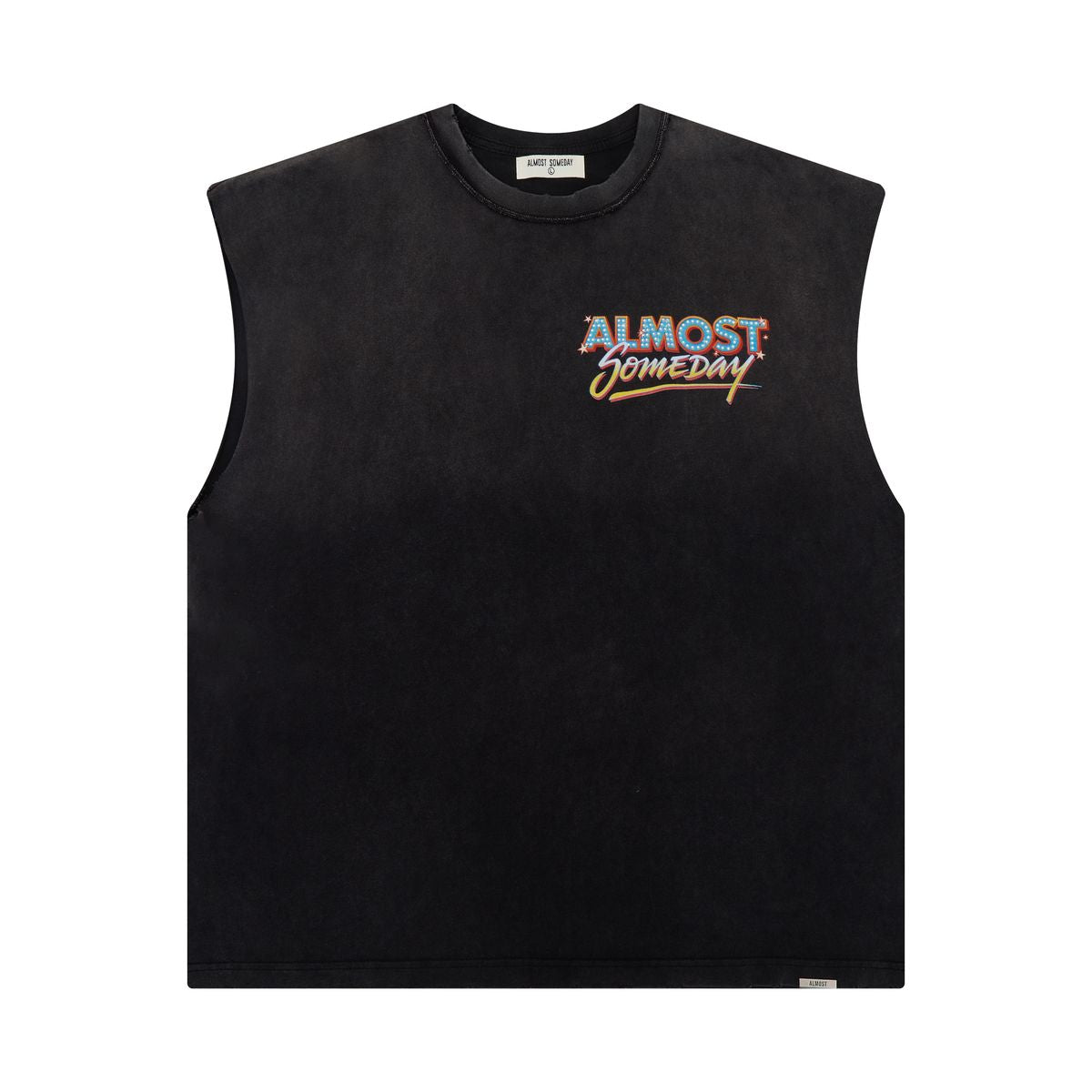 Show Time Cut Off T-Shirt - Sun Fade Black