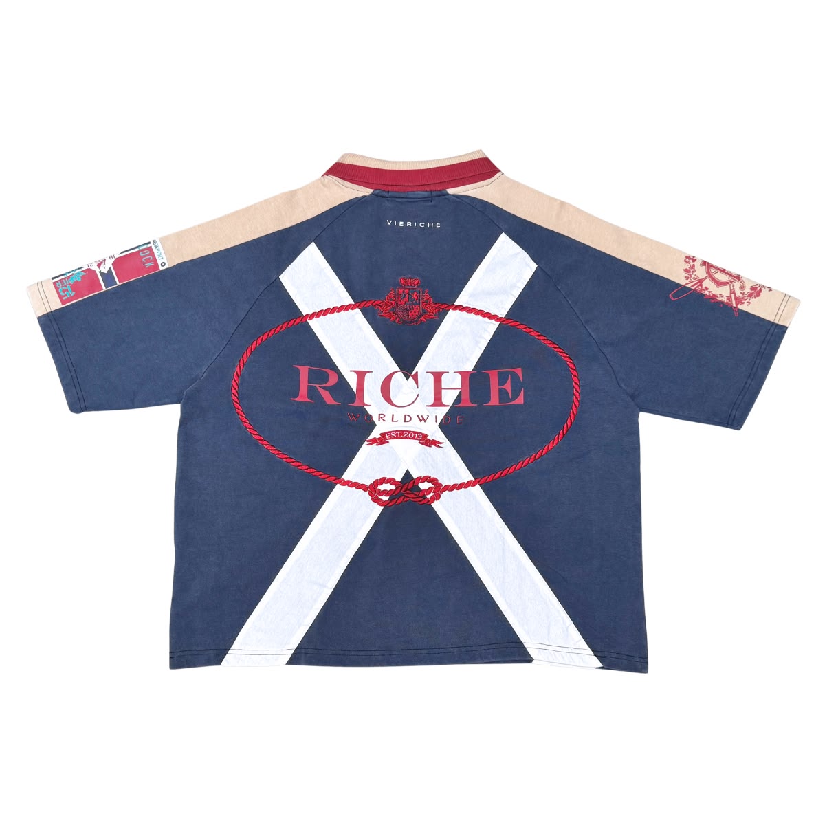 Yacht Club Jersey Polo - Navy Blue