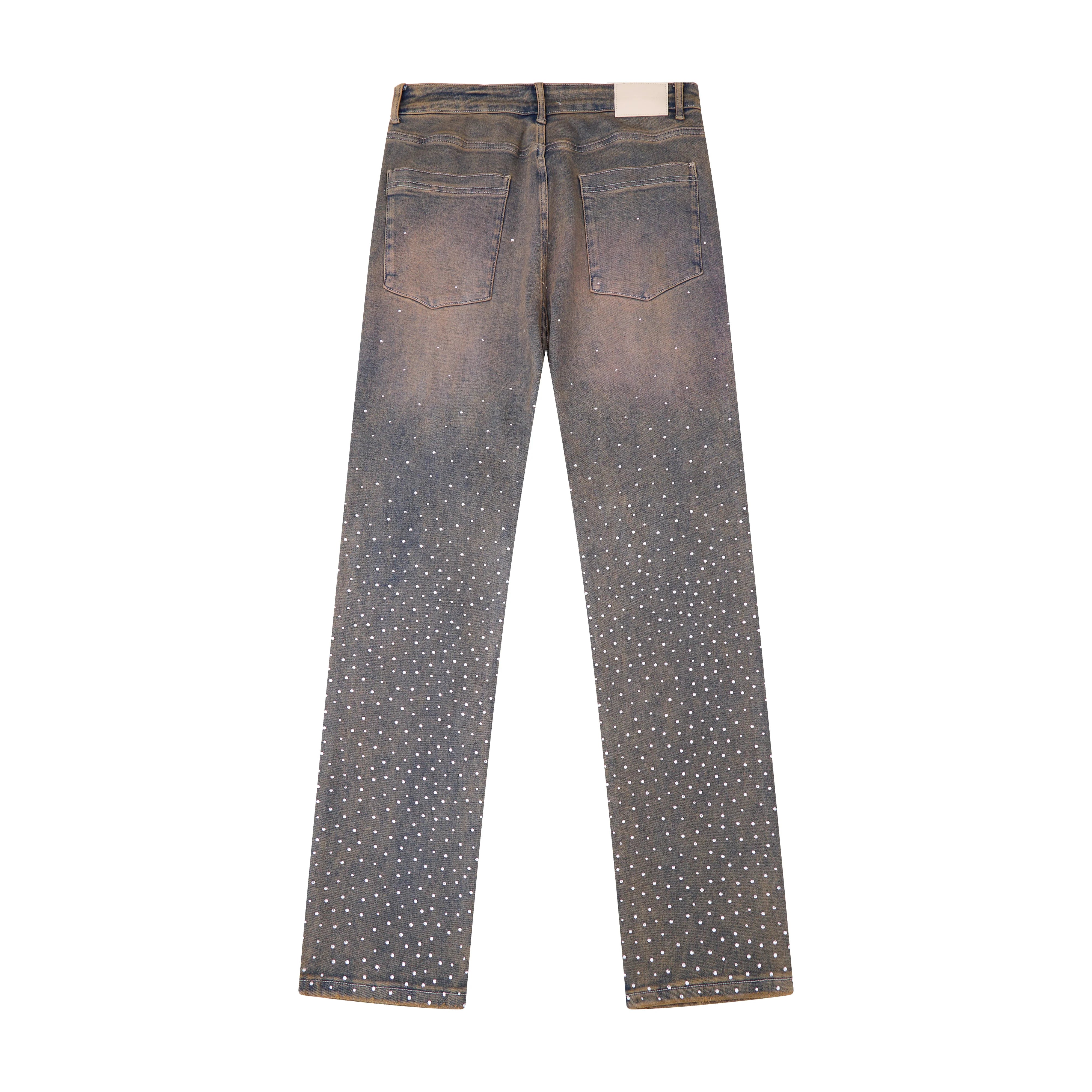 Solomon Rhinestone Denim - Vintage Wash