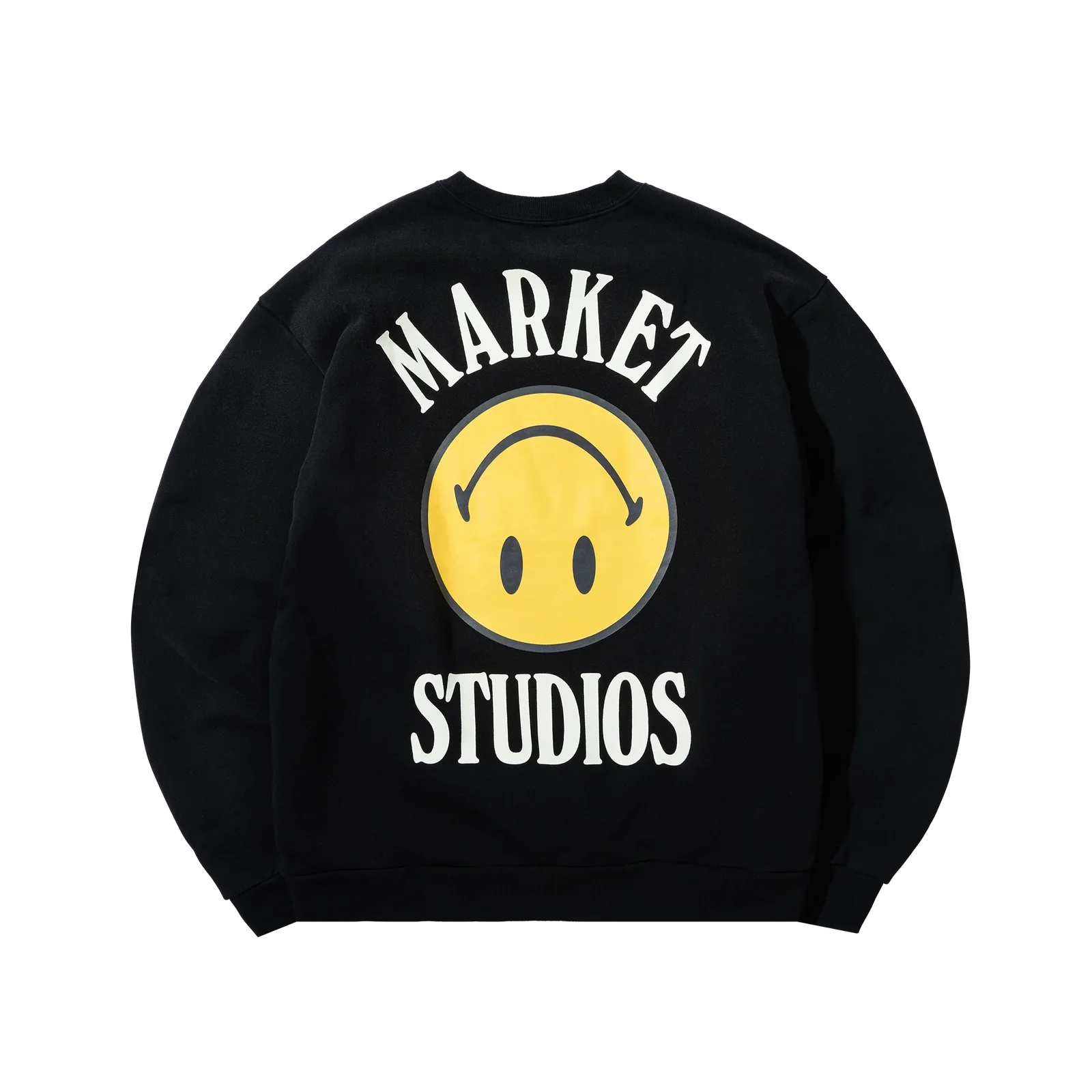 Smiley Lockup Crewneck - Jet Black