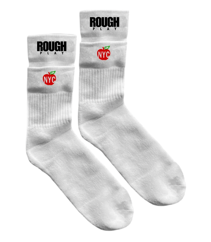 Big Apple Double Socks - White
