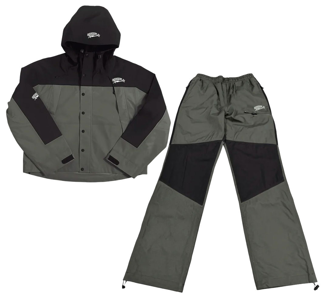 Roughplay Water Resistance Tracksuit - Army Green