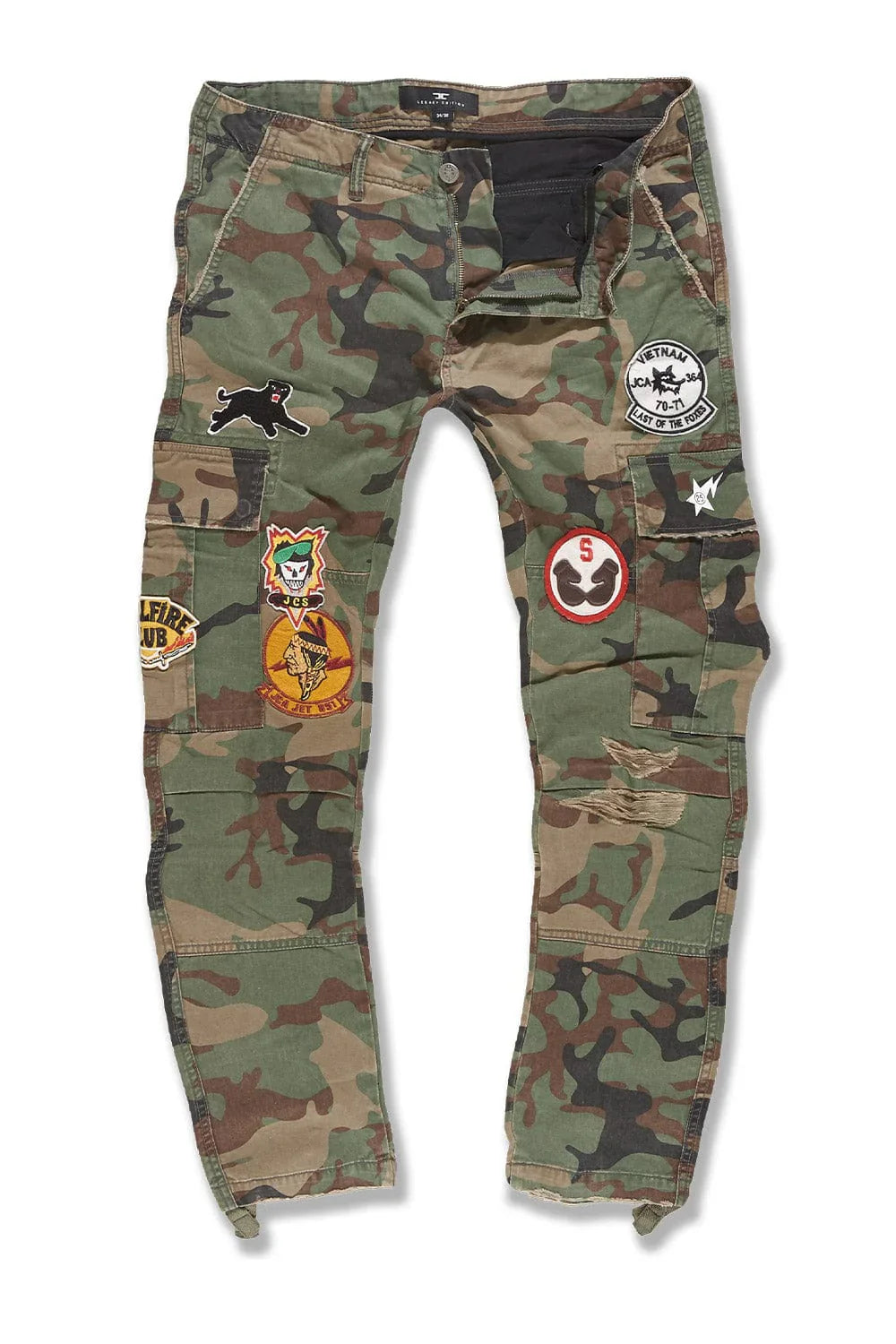 Xavier OG Camo Cargo Casual Long Pants - Hellfire Vintage Camo Diary