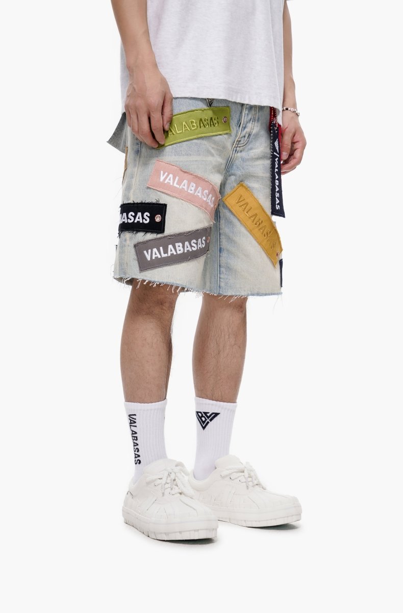 Banner Jean Shorts - Light Vintage