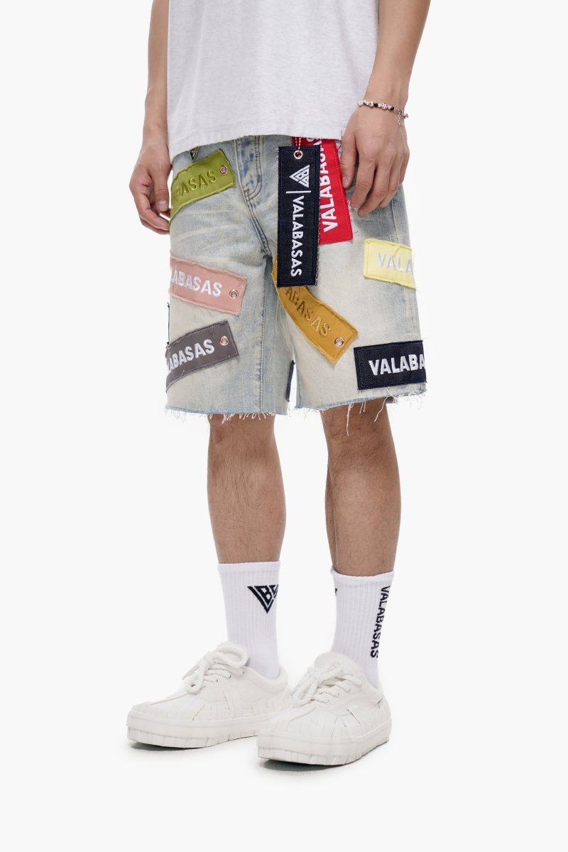 Banner Jean Shorts - Light Vintage