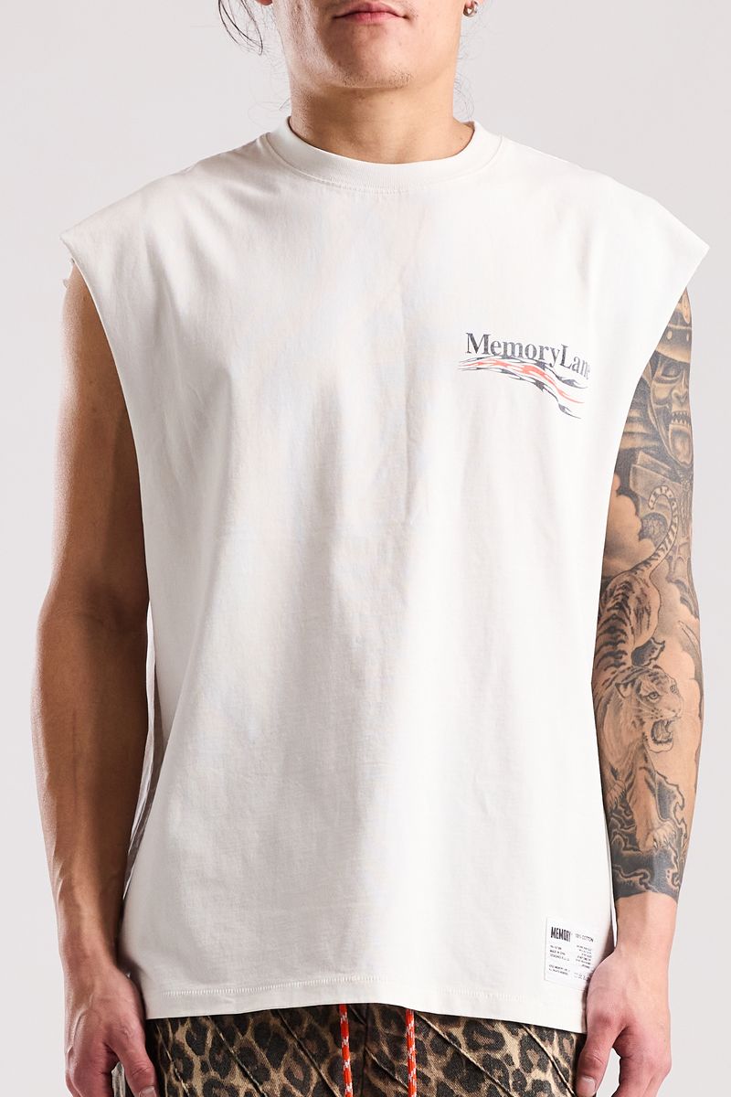 Blazing Trails Campaign Sleeveless T-Shirt - White