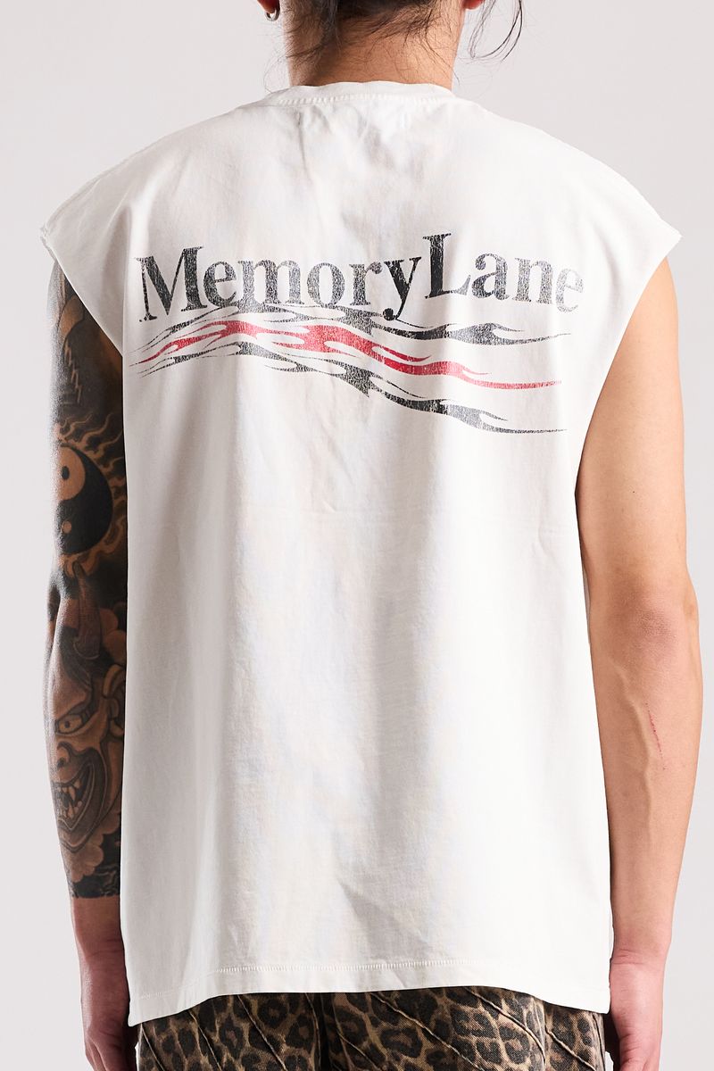 Blazing Trails Campaign Sleeveless T-Shirt - White